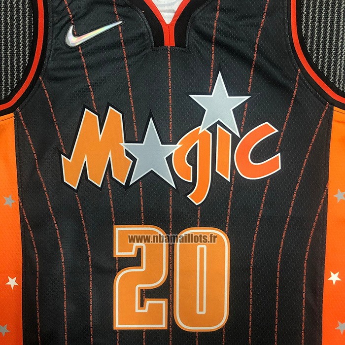 Maillot Orlando Magic Markelle Fultz NO 20 Ville 2021-22 Marron
